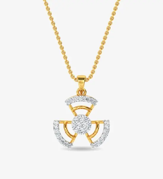 Diamond Ed Pendant Yellow Gold / 14KT