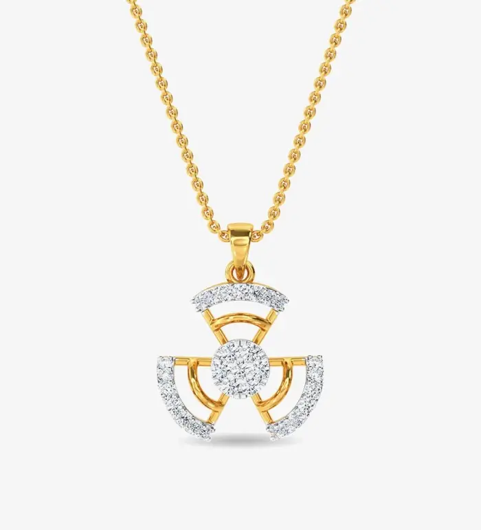 Diamond Ed Pendant Yellow Gold / 14KT