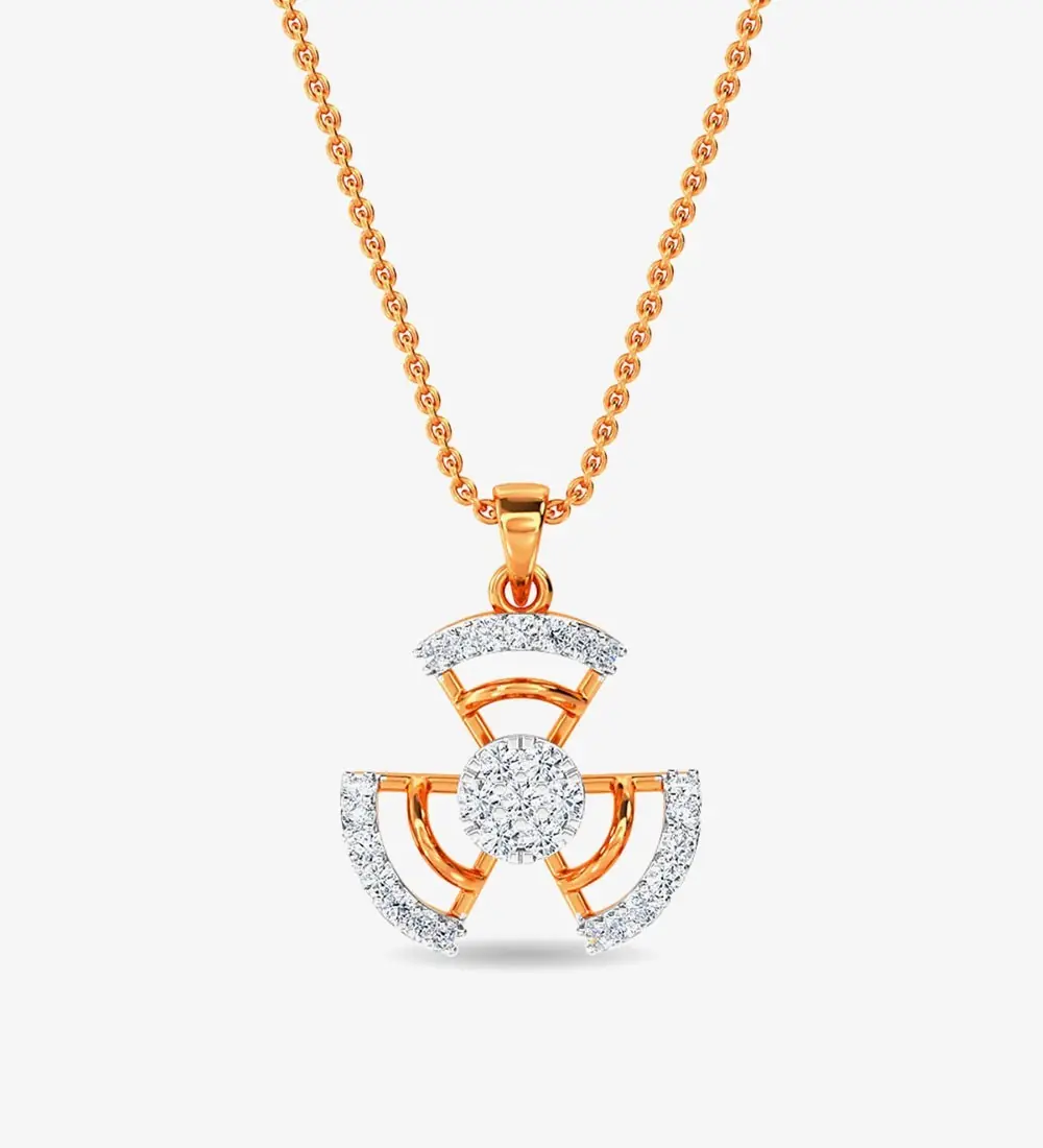 Diamond Ed Pendant Yellow Gold / 14KT