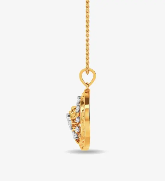Lohan Pendant From Kisna Yellow Gold