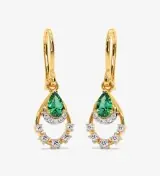 Verdant Splendour Diamond Dangle Earrings