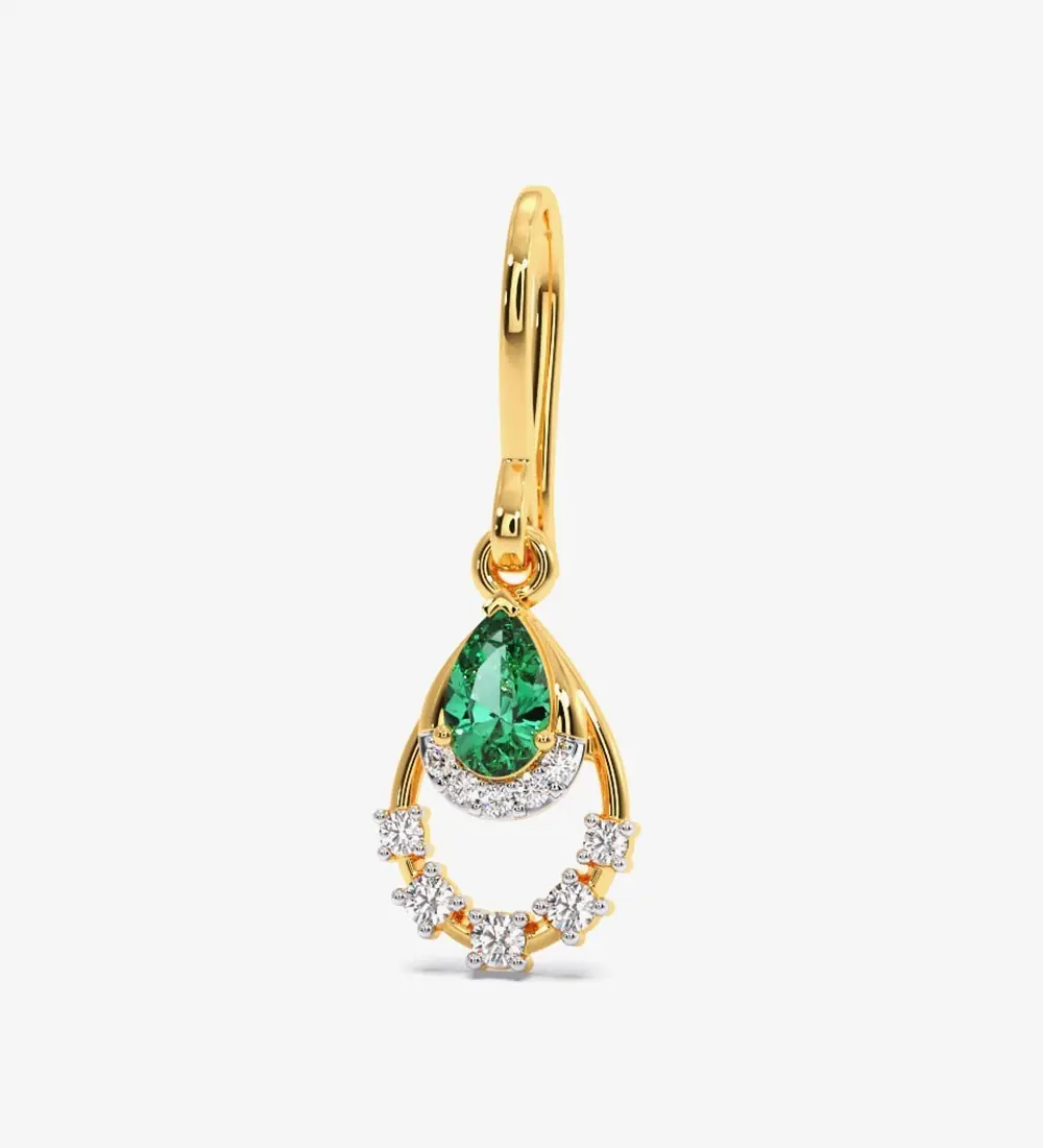 Verdant Splendour Diamond Dangle Earrings