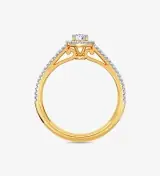 Erina Solitaire Ring Kisna White Gold Ring