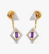New Aathviha Gold Diamond Stud Earrings
