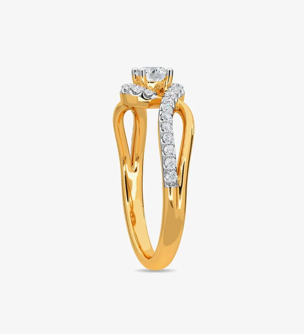 Real Diamond Jewellery Gold Diamond Ring