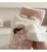 Rabbit Velvet Socks Children's Autumn and Winter Thick Warm Socks Floo