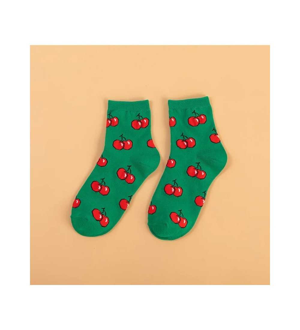 Women Socks Kawaii Funny Fruit Banana Lemon Strawberry Harajuku Colorf