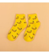 Women Socks Kawaii Funny Fruit Banana Lemon Strawberry Harajuku Colorf