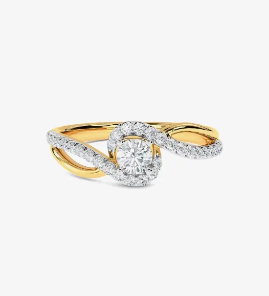 Real Diamond Jewellery Gold Diamond Ring