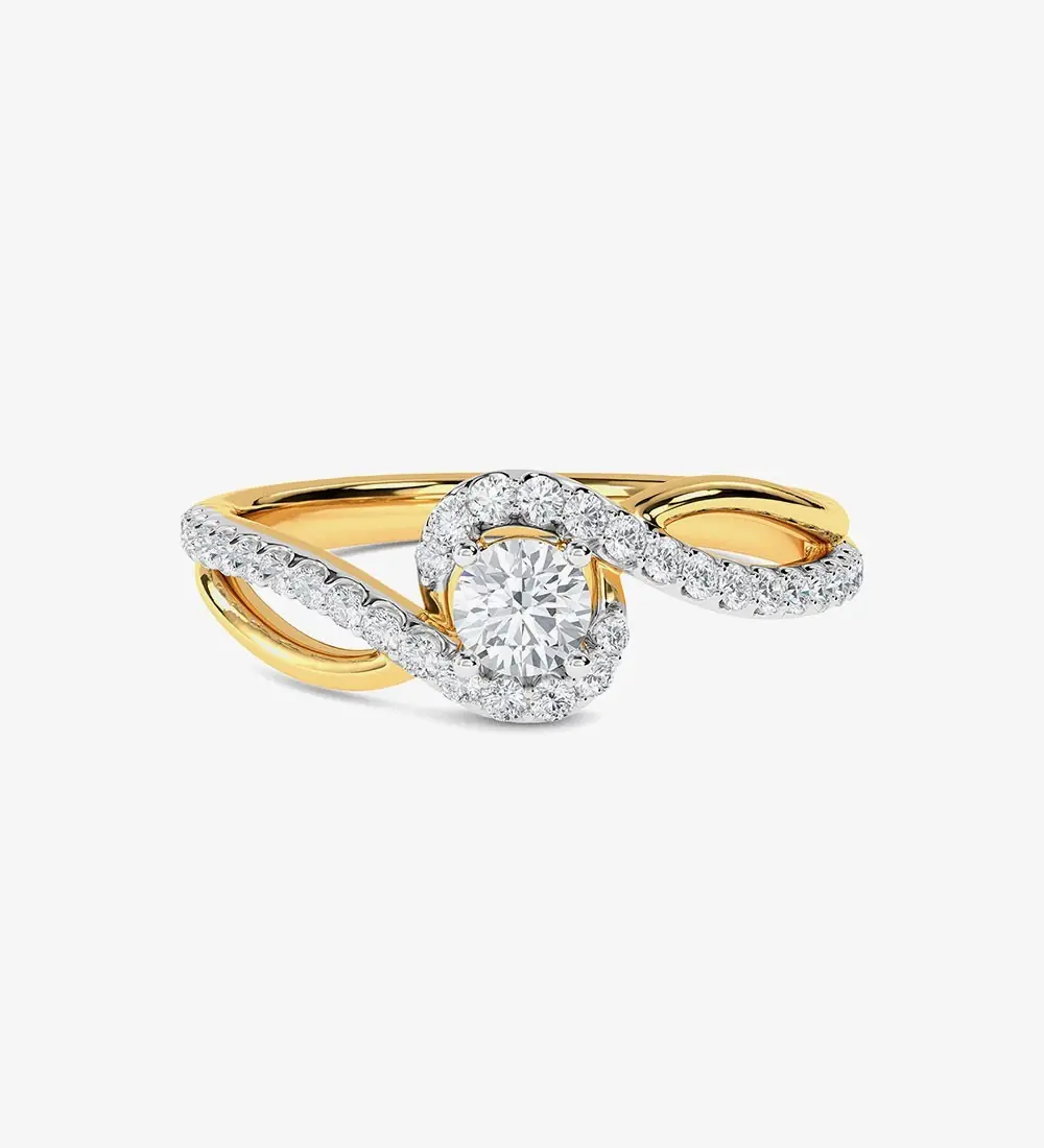 Real Diamond Jewellery Gold Diamond Ring