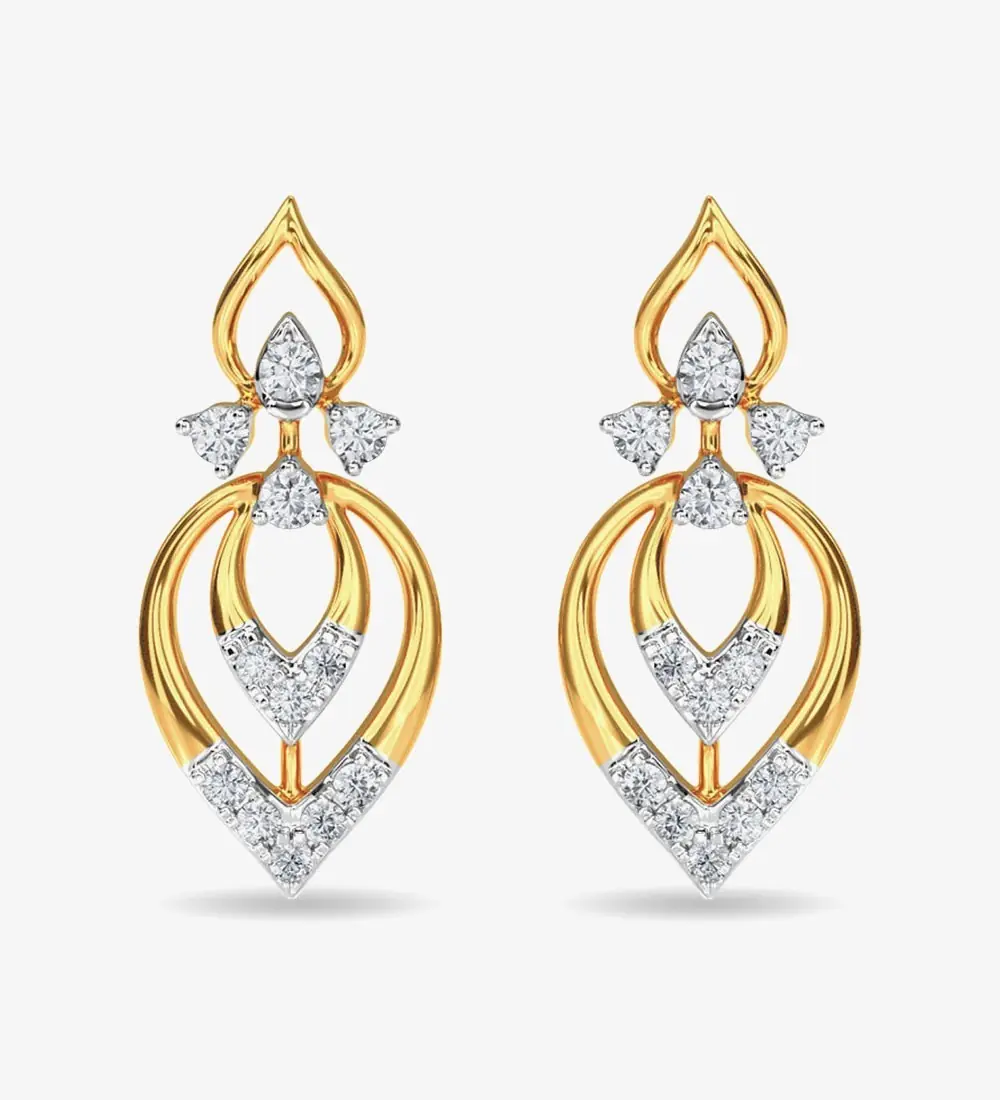 Diamond Stud Eulla Earring Rose Gold