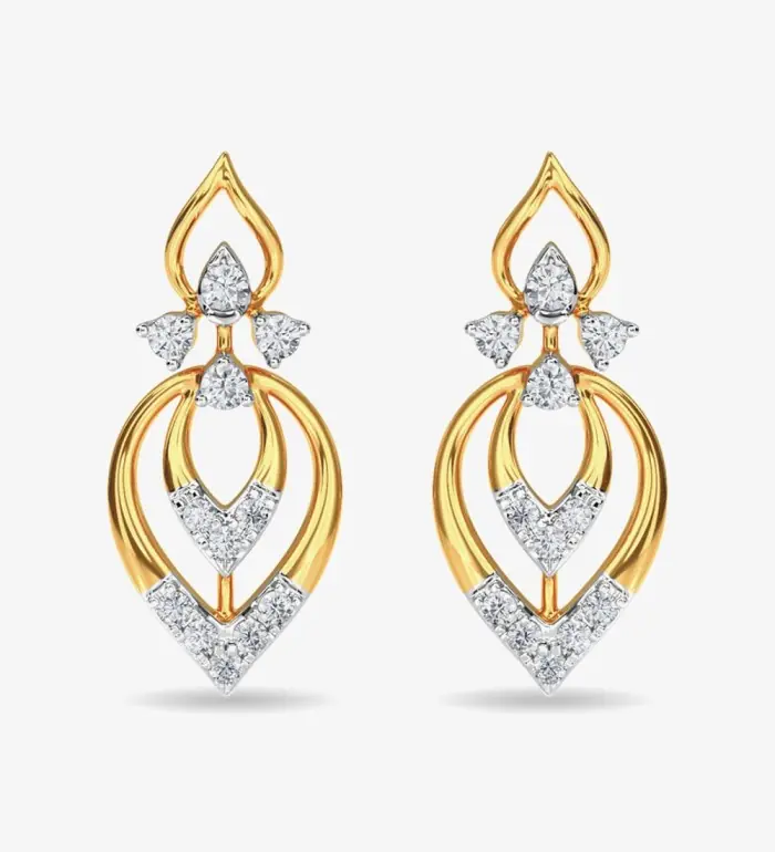 Diamond Stud Eulla Earring Rose Gold