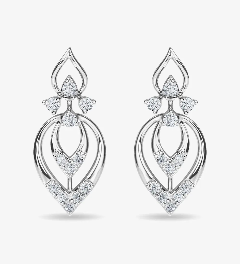 Diamond Stud Eulla Earring Rose Gold